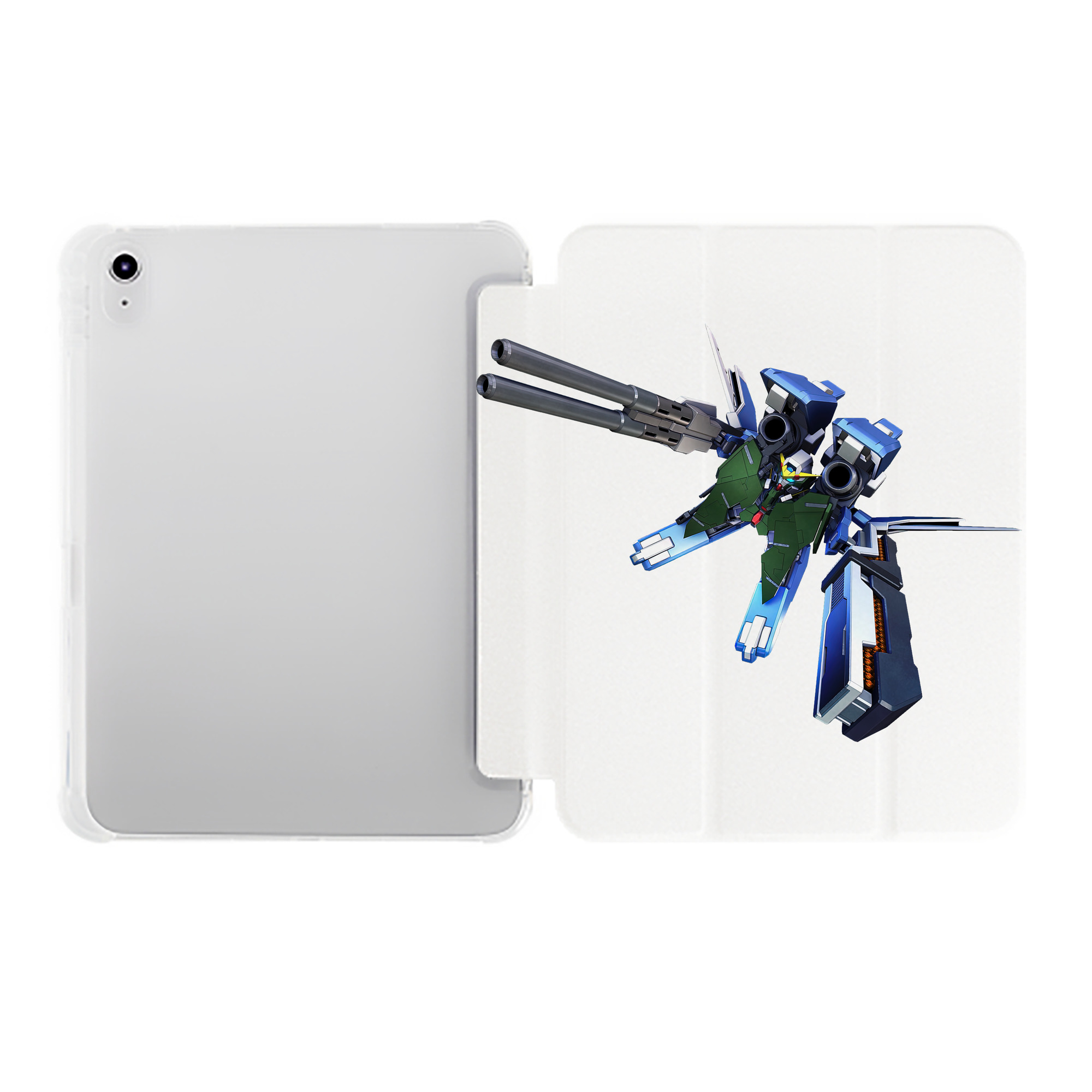（画像用） 機動戦士ガンダム Mobile Suit Gundam IPad ケース ペン収納付き 三つ折りスタンド PUレザー×シリコン 対応機種9.5/10.5/10.9インチ